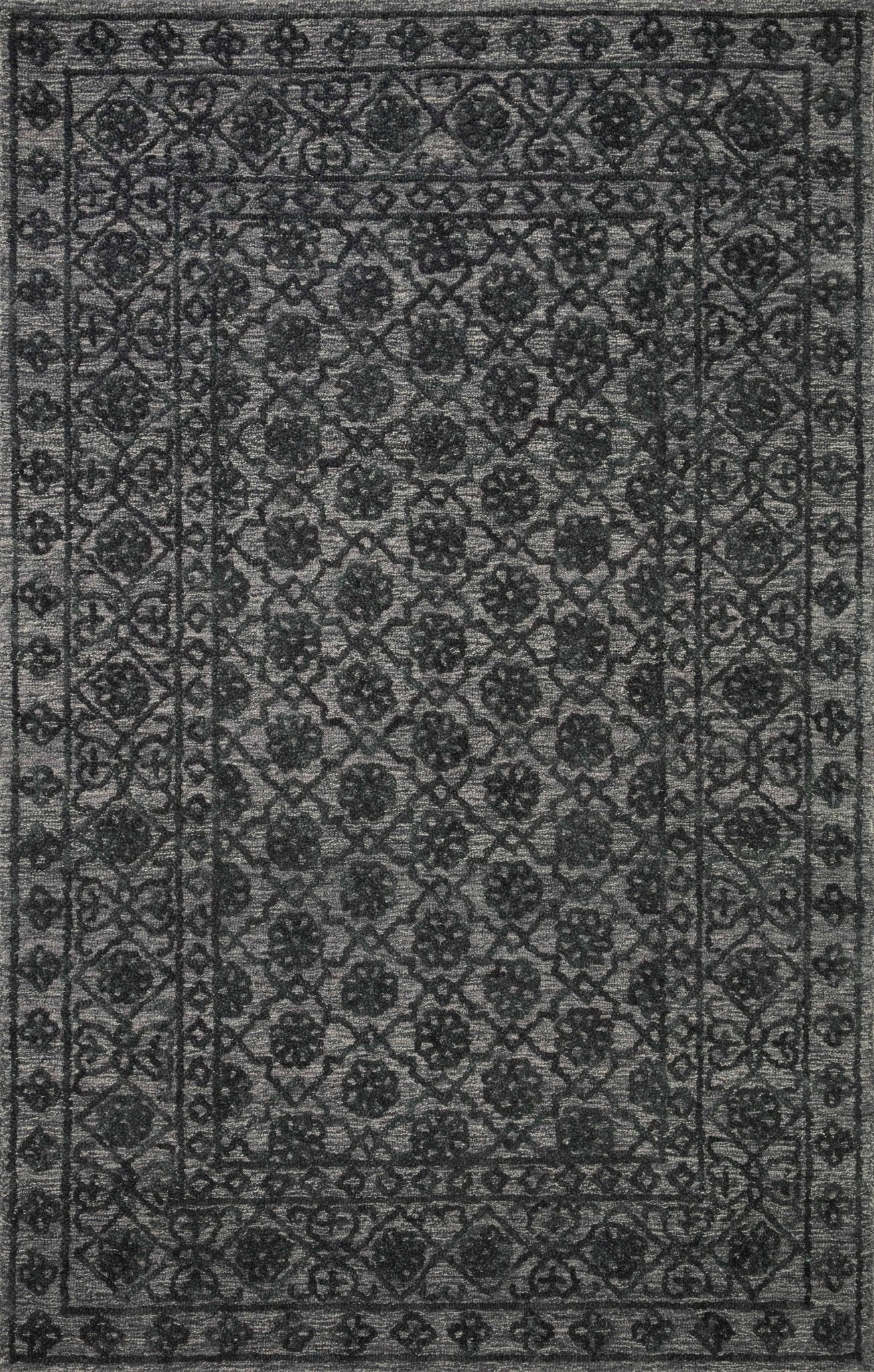 Loloi CECELIA CEC - 01 Smoke Dk. Grey Contemporary Hand Tufted Rug - Rugs - Loloi - Atlanta Designer Rugs