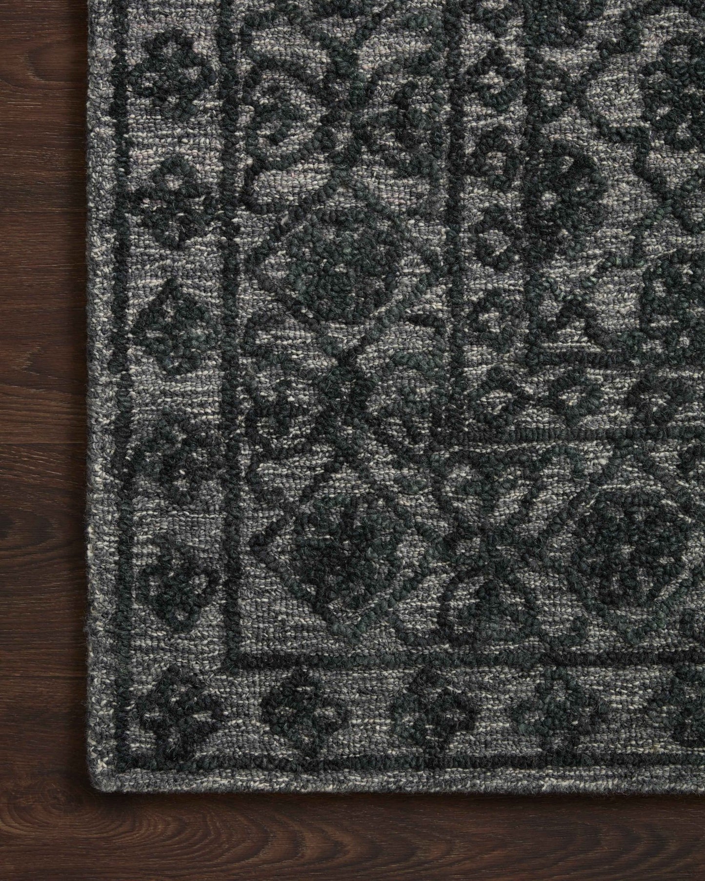 Loloi CECELIA CEC - 01 Smoke Dk. Grey Contemporary Hand Tufted Rug - Rugs - Loloi - Atlanta Designer Rugs