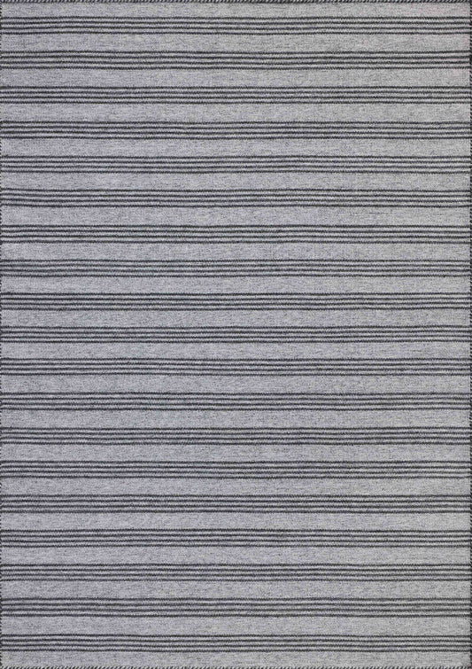 Magnolia Home Charlie CHE-01 Dove Charcoal Indoor/Outdoor Hand Loomed Rug