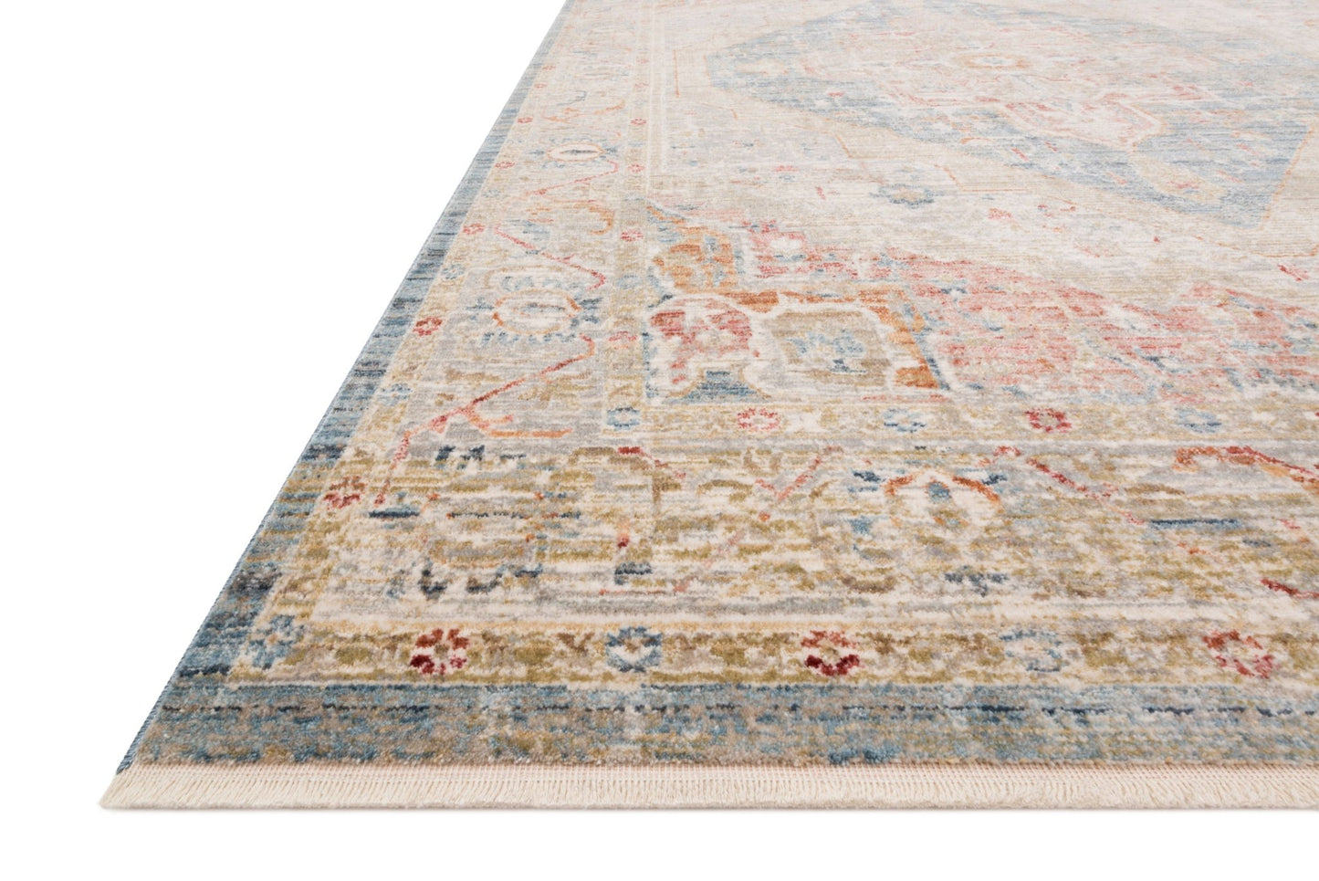 Loloi Claire CLE - 04 Blue Multi Traditional Power Loomed Rug - Rugs - Loloi - Atlanta Designer Rugs