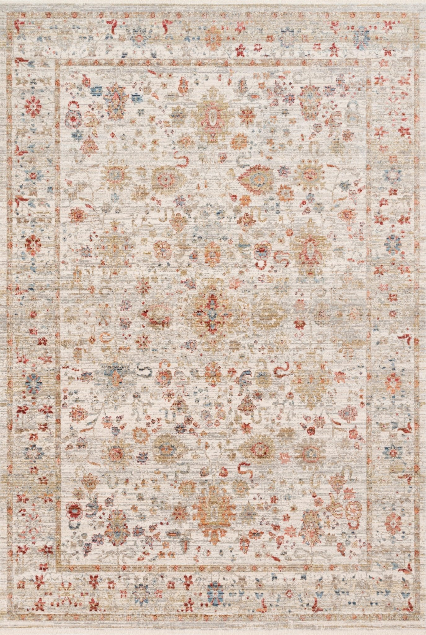 Loloi Claire CLE - 05 Ivory Multi Traditional Power Loomed Rug - Rugs - Loloi - Atlanta Designer Rugs