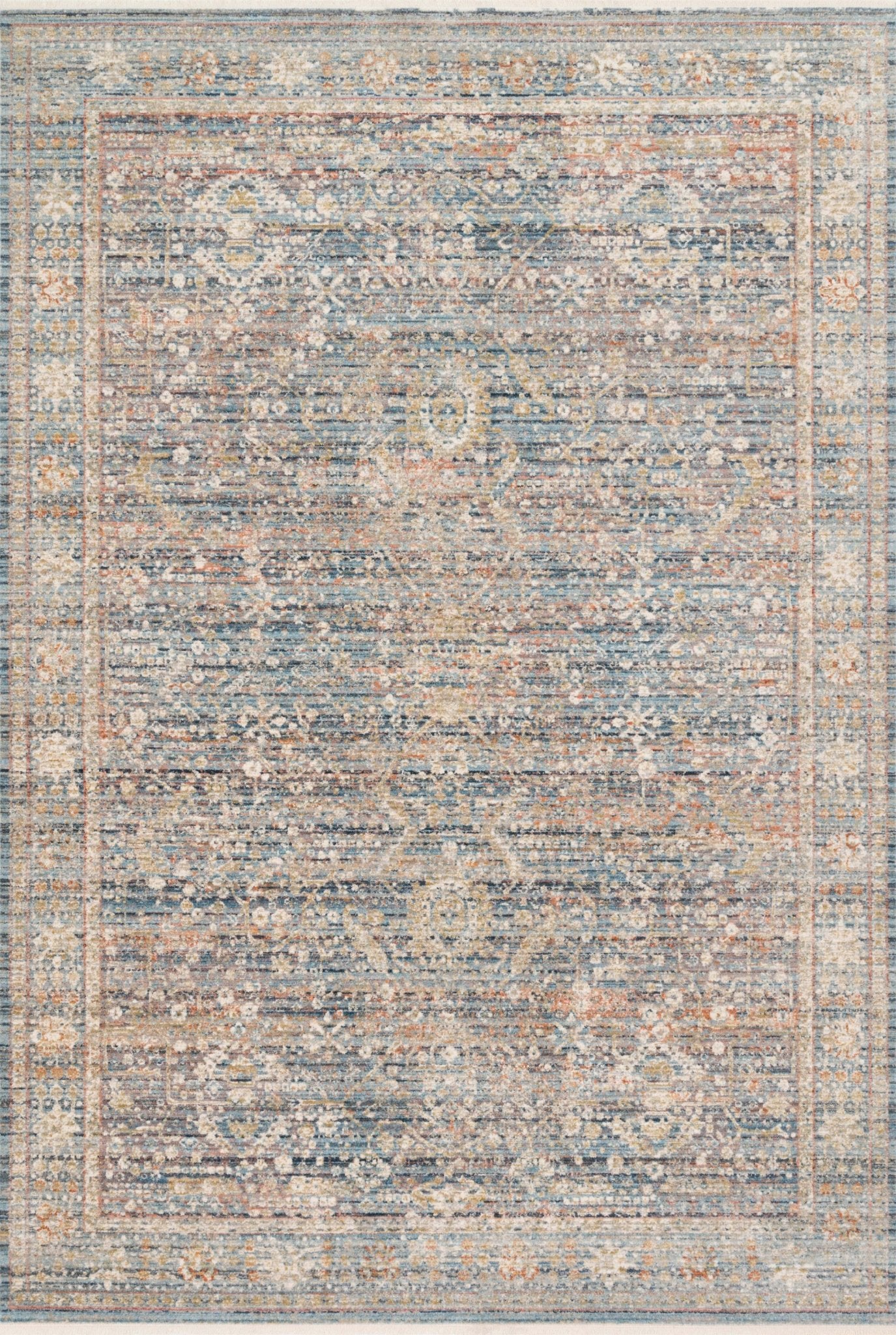 Loloi Claire CLE - 06 Blue Sunset Traditional Power Loomed Rug - Rugs - Loloi - Atlanta Designer Rugs