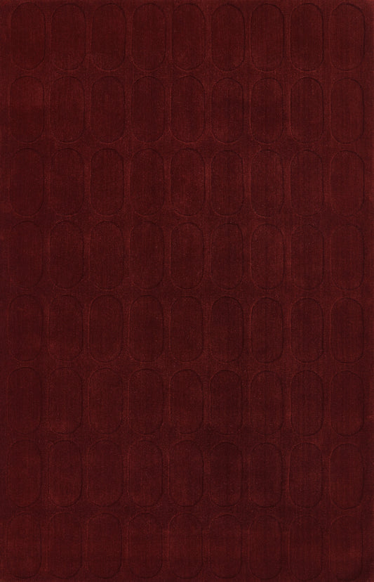 Momeni Contour  Burgundy  Contemporary