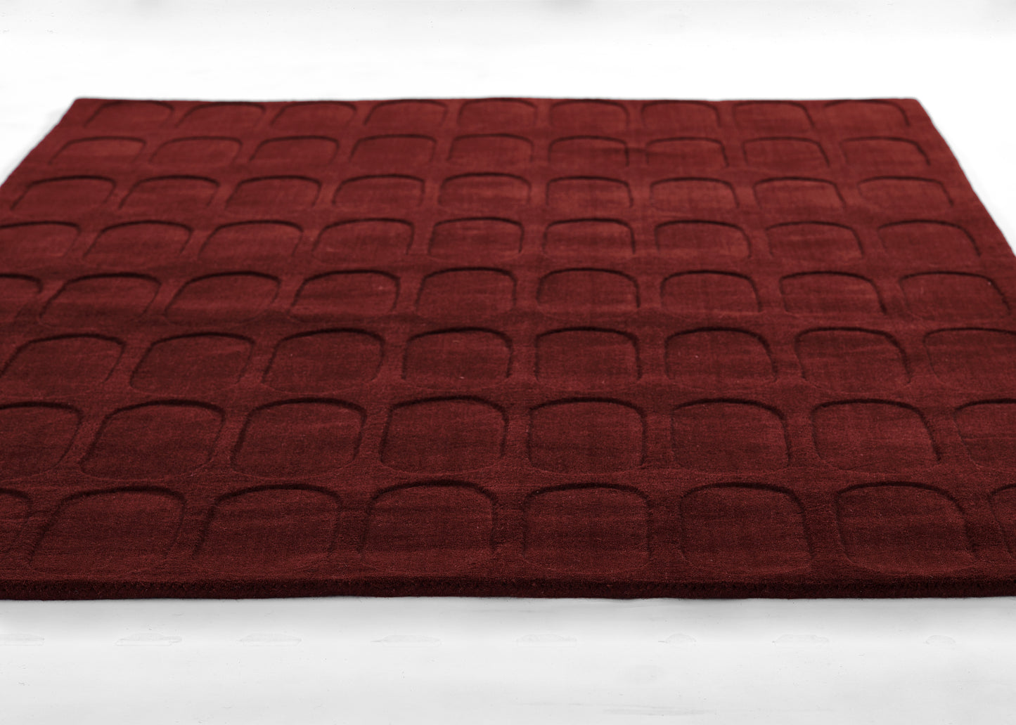 Momeni Contour  Burgundy  Contemporary