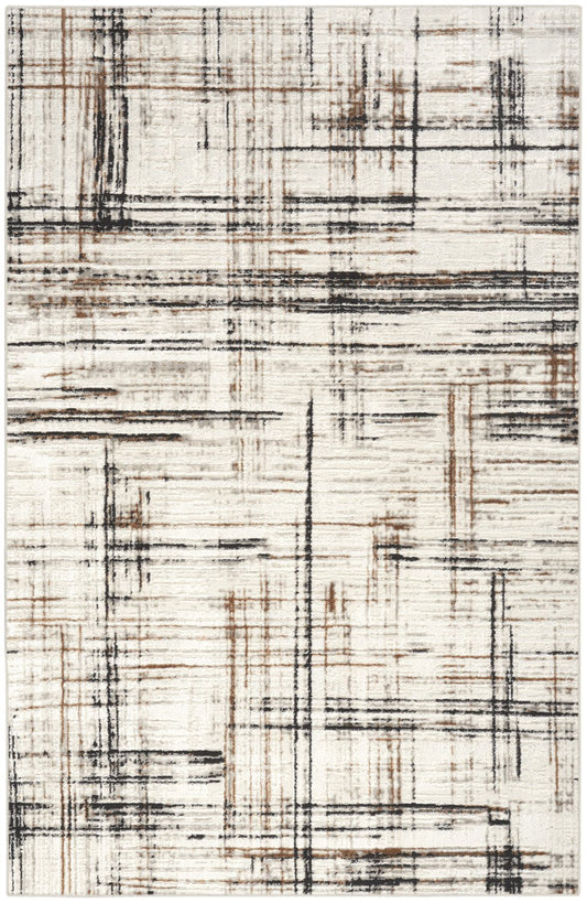 Calvin Klein Captivating CVT08 Ivory Multicolor Contemporary Power-loomed Rug