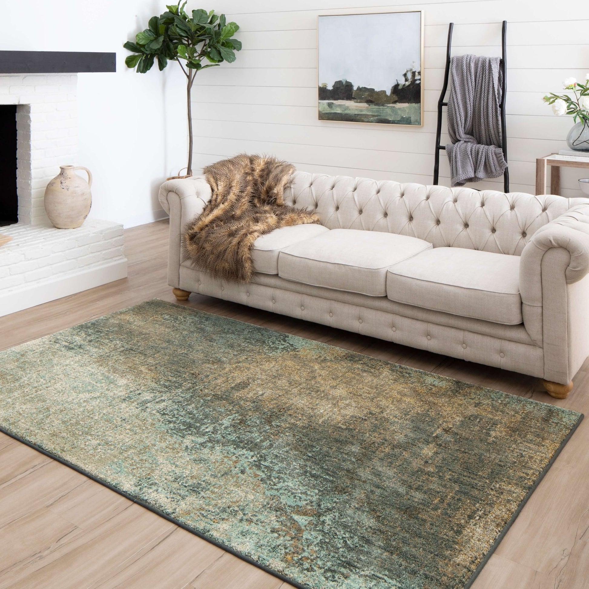 Virginia Langley Touchstone 91423 Jadeite Modern/Contemporary Machinemade Rug - Rugs - Virginia Langley - Atlanta Designer Rugs