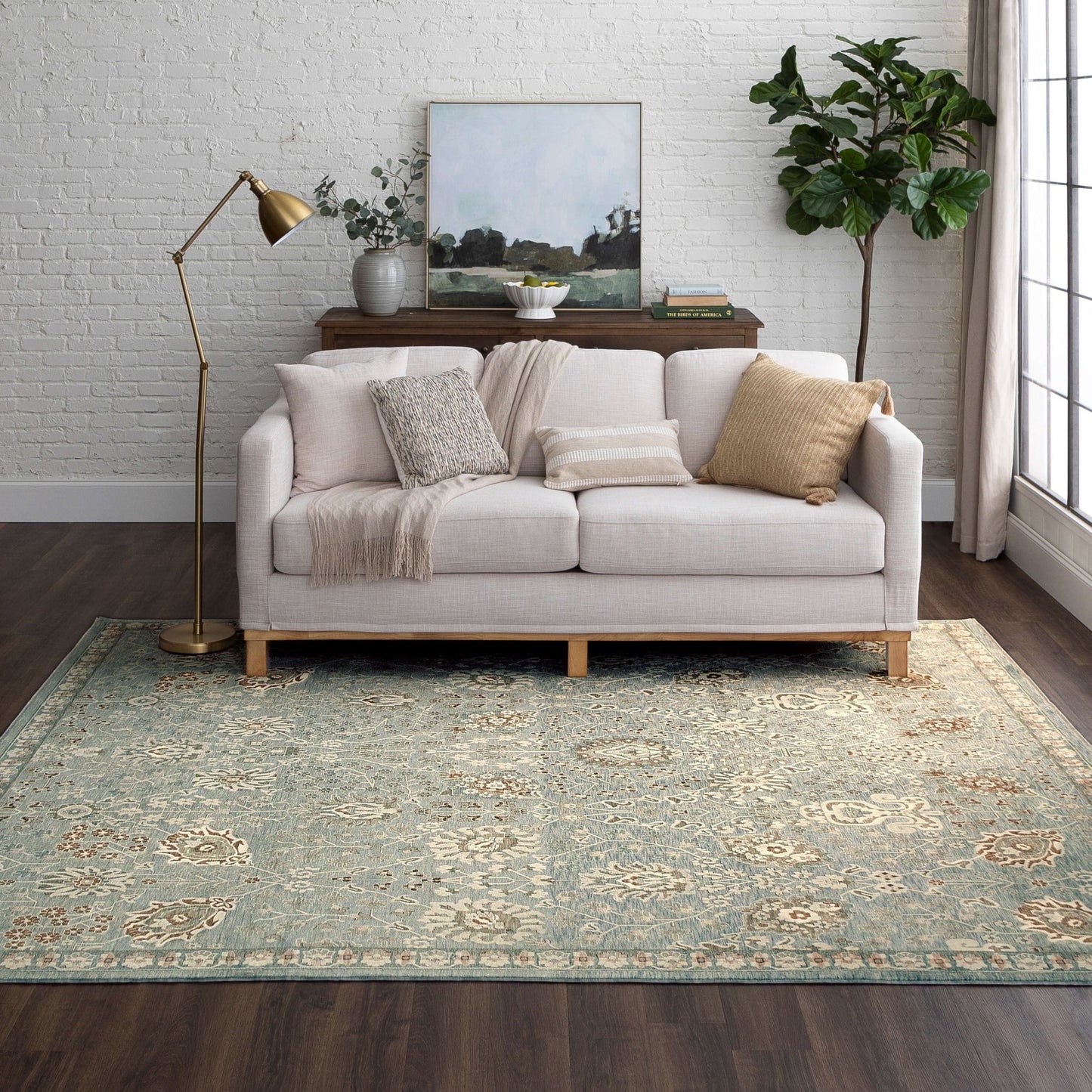 Karastan Divina R1150 Cream Machinemade Rug - Rugs - Karastan - Atlanta Designer Rugs