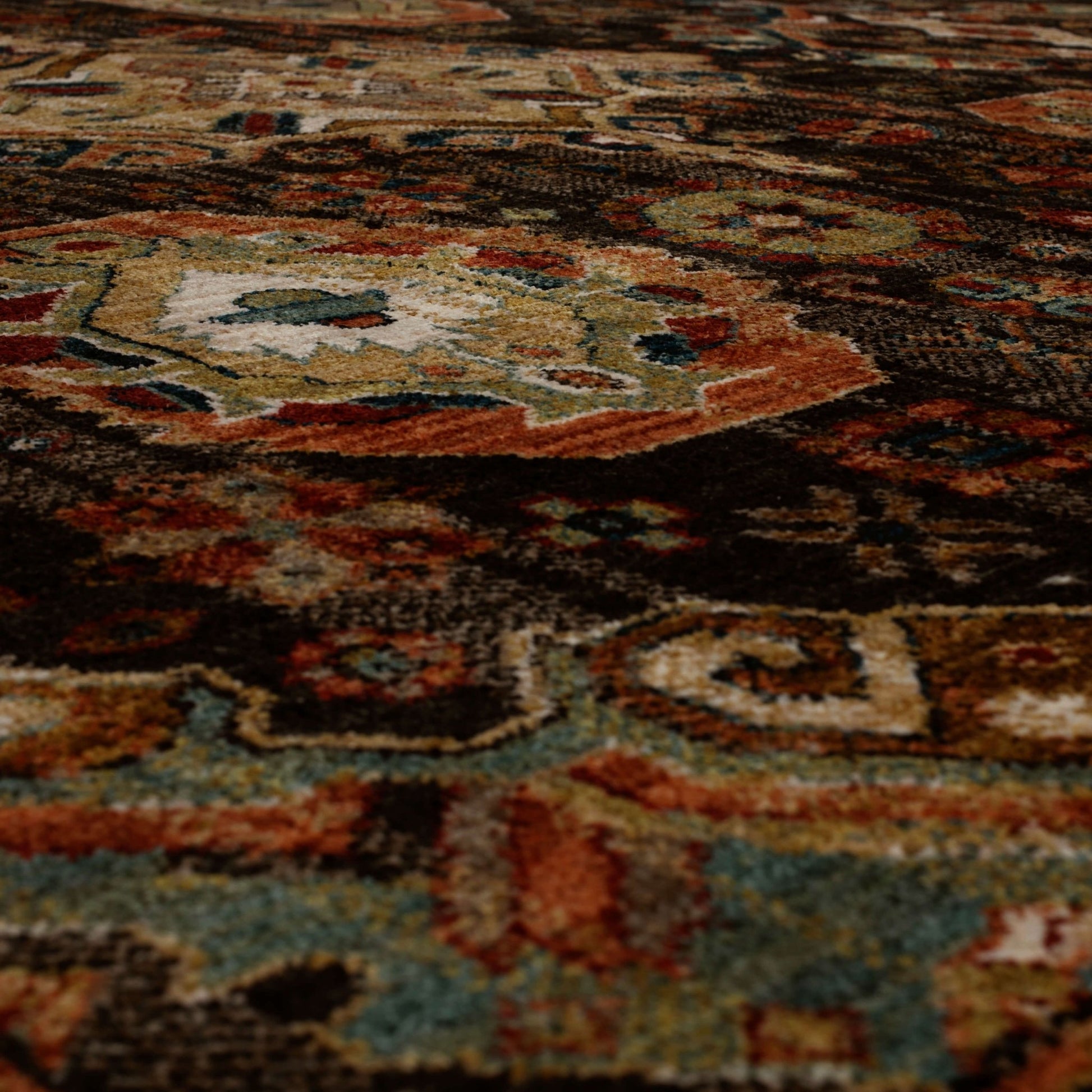 Karastan Spice Market 92428 Charcoal Traditional Machinemade Rug - Rugs - Karastan - Atlanta Designer Rugs