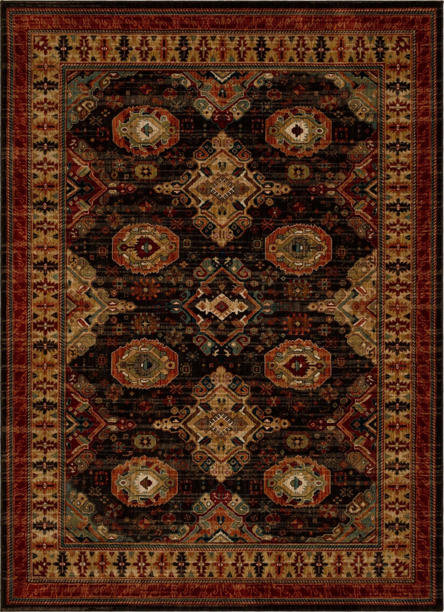 Karastan Spice Market 92428 Charcoal Traditional Machinemade Rug - Rugs - Karastan - Atlanta Designer Rugs