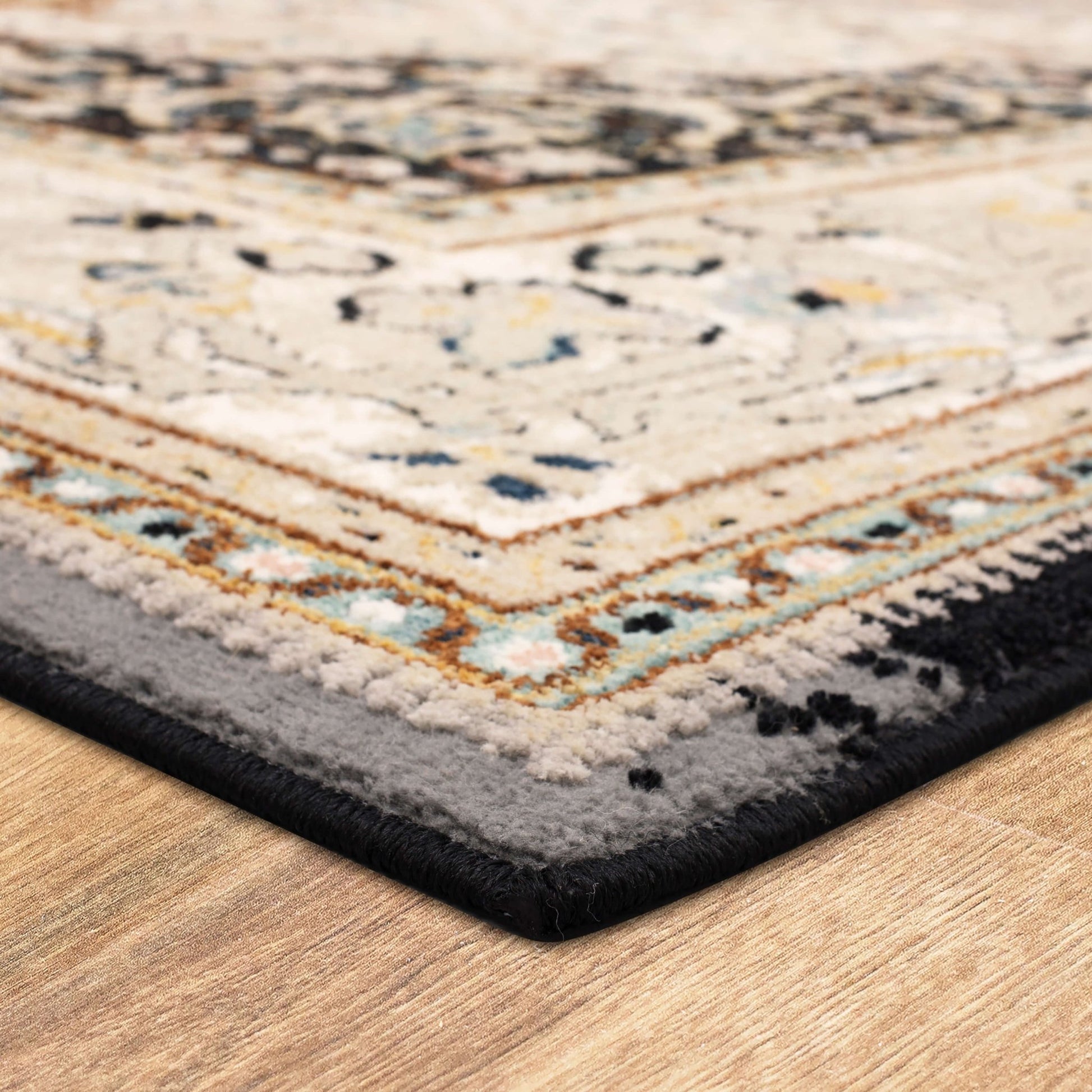 Karastan Zephyr 92123 Black Traditional Machinemade Rug - Rugs - Karastan - Atlanta Designer Rugs