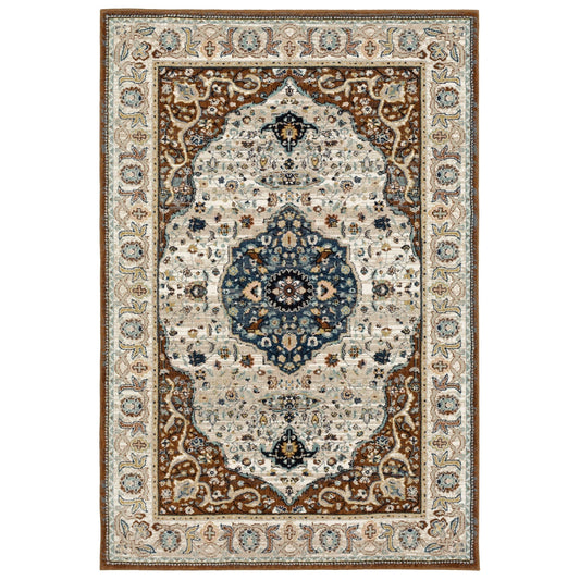 Karastan Zephyr 92123 Rust Traditional Machinemade Rug - Rugs - Karastan - Atlanta Designer Rugs