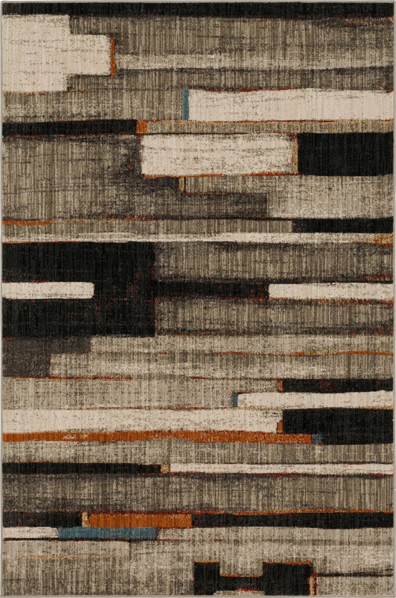 Karastan Elements 91456 Charcoal Modern/Contemporary Machinemade Rug - Rugs - Karastan - Atlanta Designer Rugs