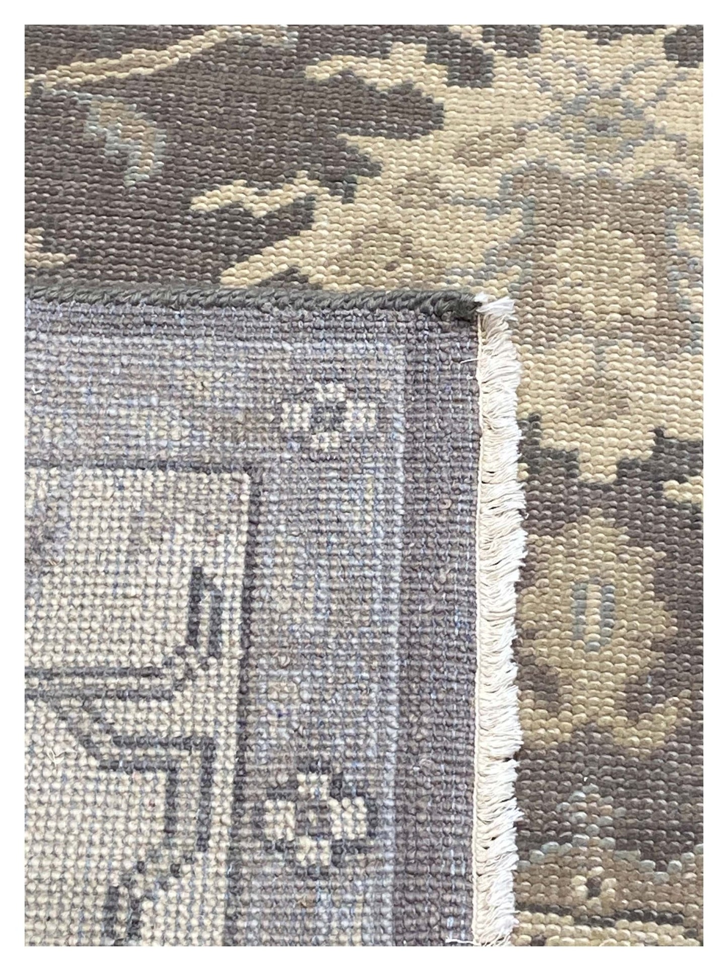 Artisan Emma Pewter Beige Traditional Knotted Rug - Rugs - Artisan - Atlanta Designer Rugs