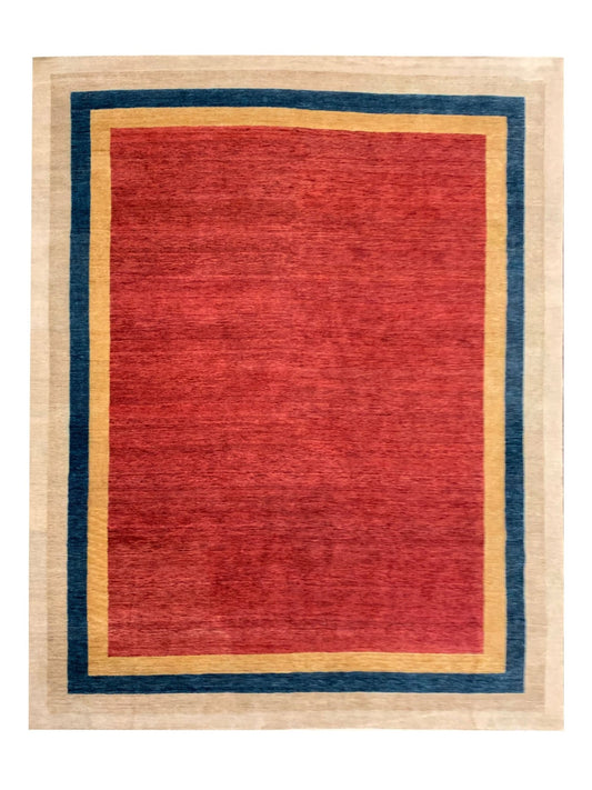 Artisan Lorraine Red Multi Modern Knotted Rug - Rugs - Artisan - Atlanta Designer Rugs