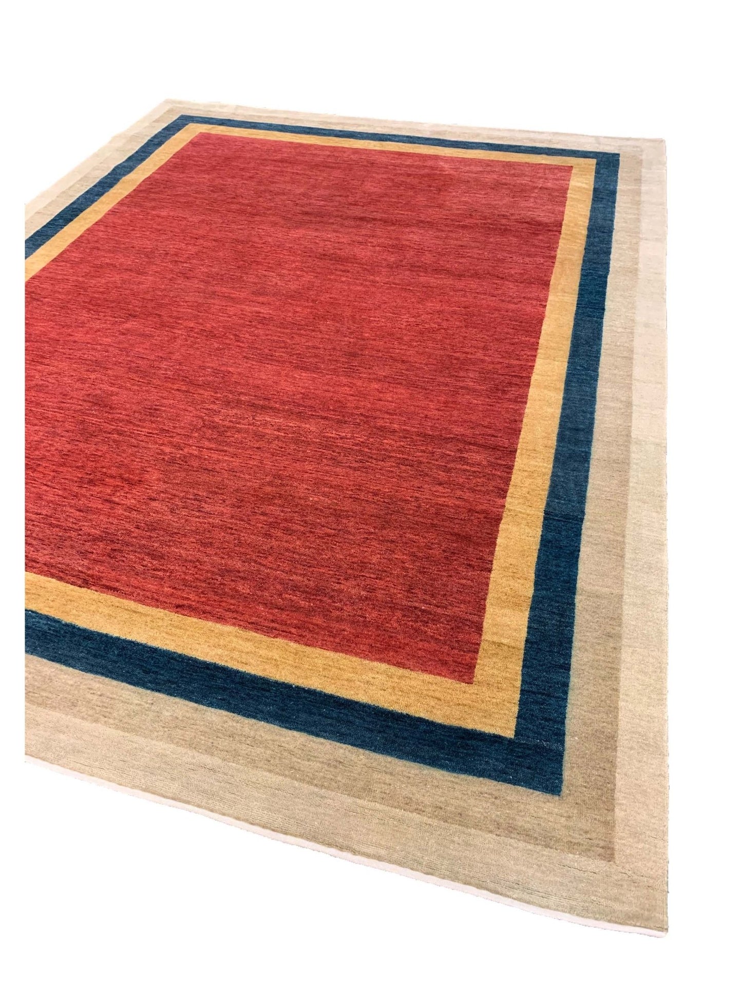 Artisan Lorraine Red Multi Modern Knotted Rug - Rugs - Artisan - Atlanta Designer Rugs