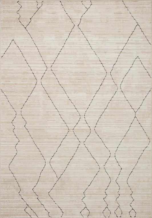 Loloi II Darby DAR - 03 Sand Charcoal Transitional Power Loomed Rug - Rugs - Loloi II - Atlanta Designer Rugs