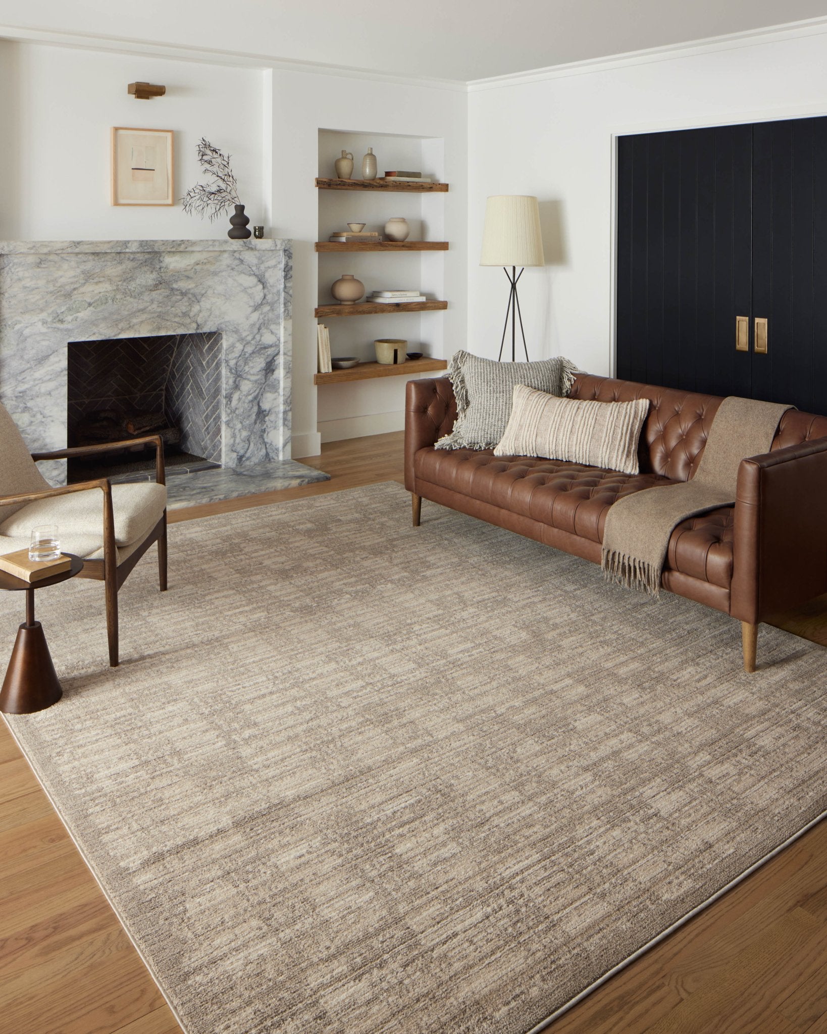 Loloi II Darby DAR - 07 Pebble Sand Transitional Power Loomed Rug - Rugs - Loloi II - Atlanta Designer Rugs