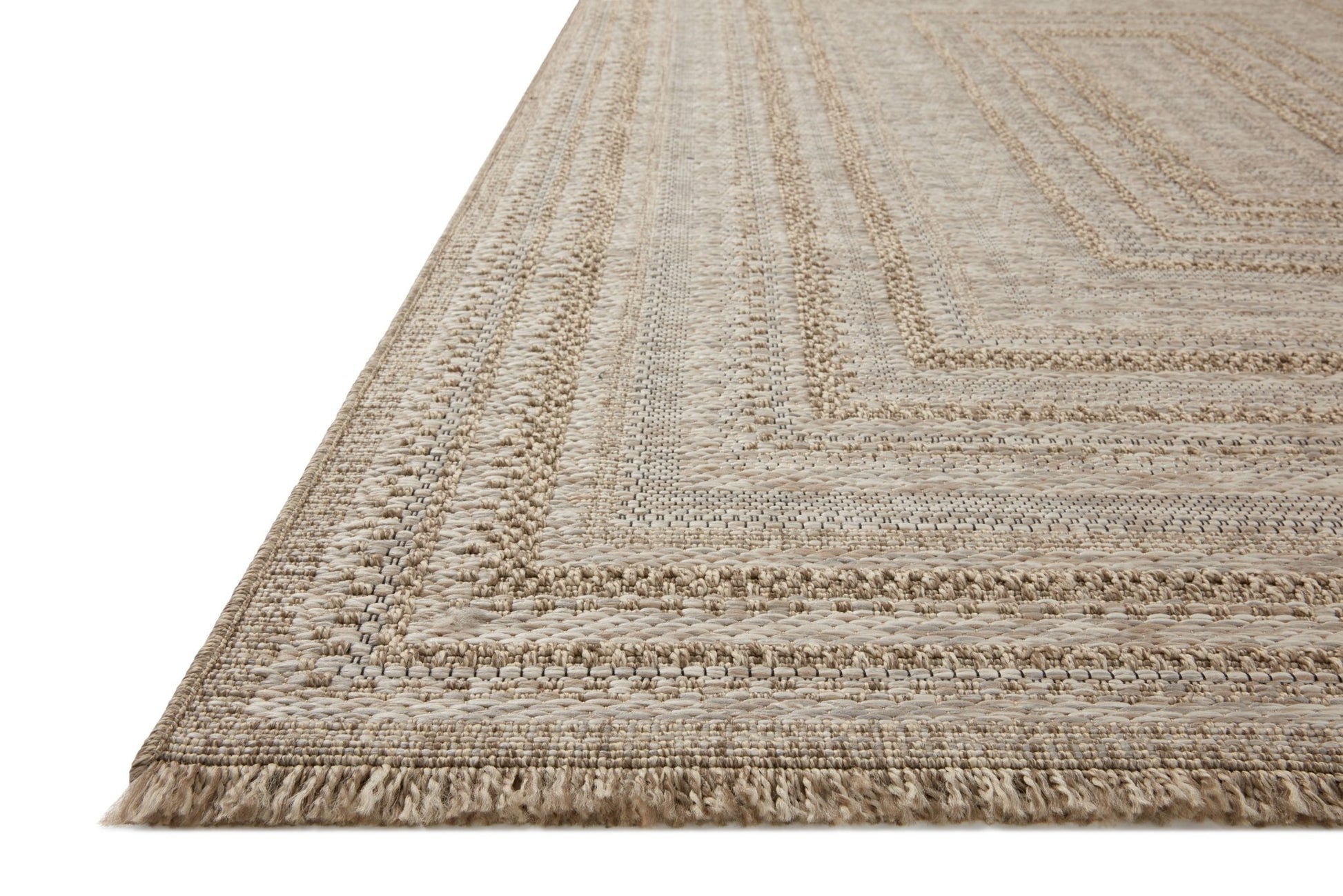 Loloi II Dawn DAW - 01 Natural Indoor/Outdoor Power Loomed Rug - Rugs - Loloi II - Atlanta Designer Rugs