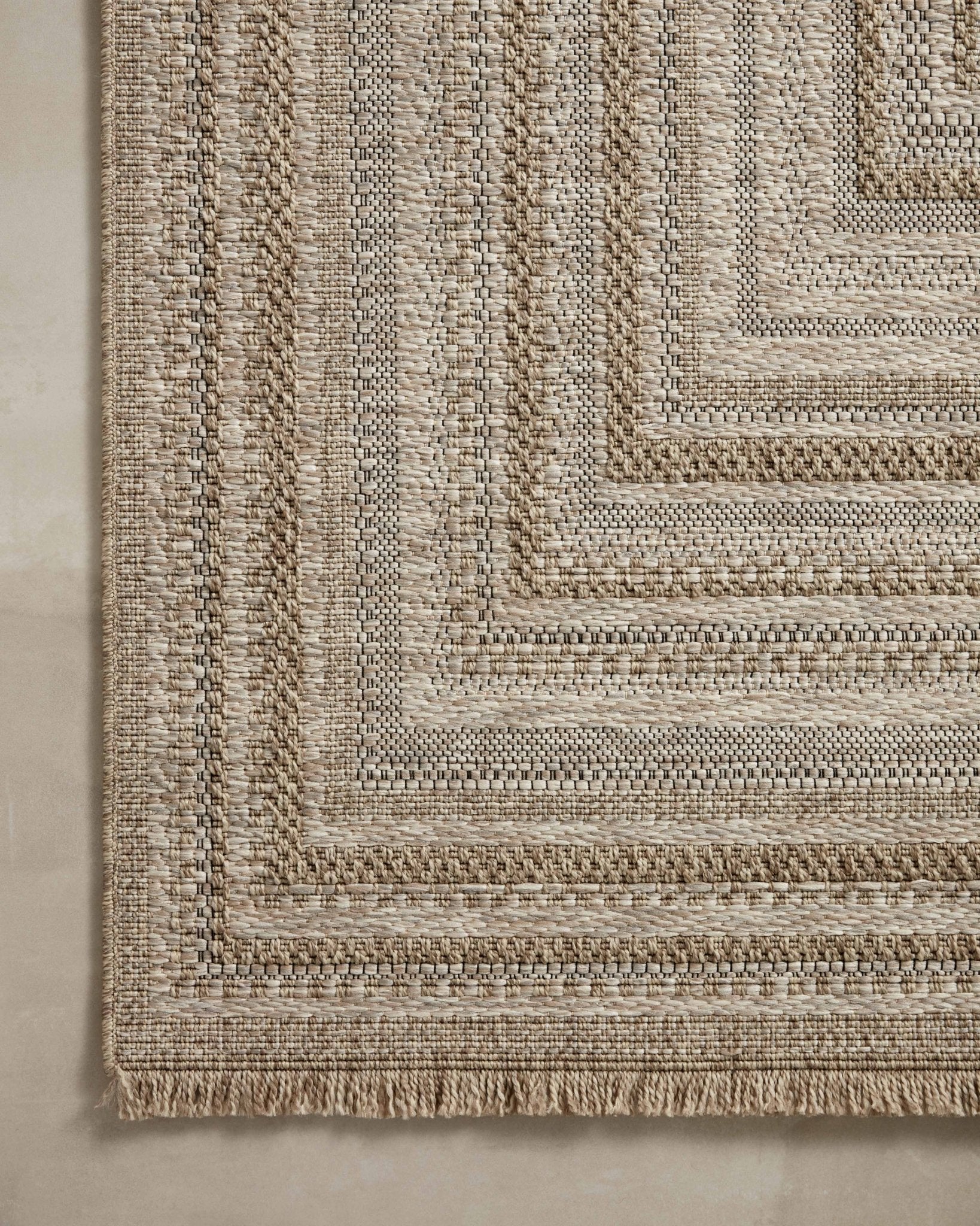 Loloi II Dawn DAW - 01 Natural Indoor/Outdoor Power Loomed Rug - Rugs - Loloi II - Atlanta Designer Rugs