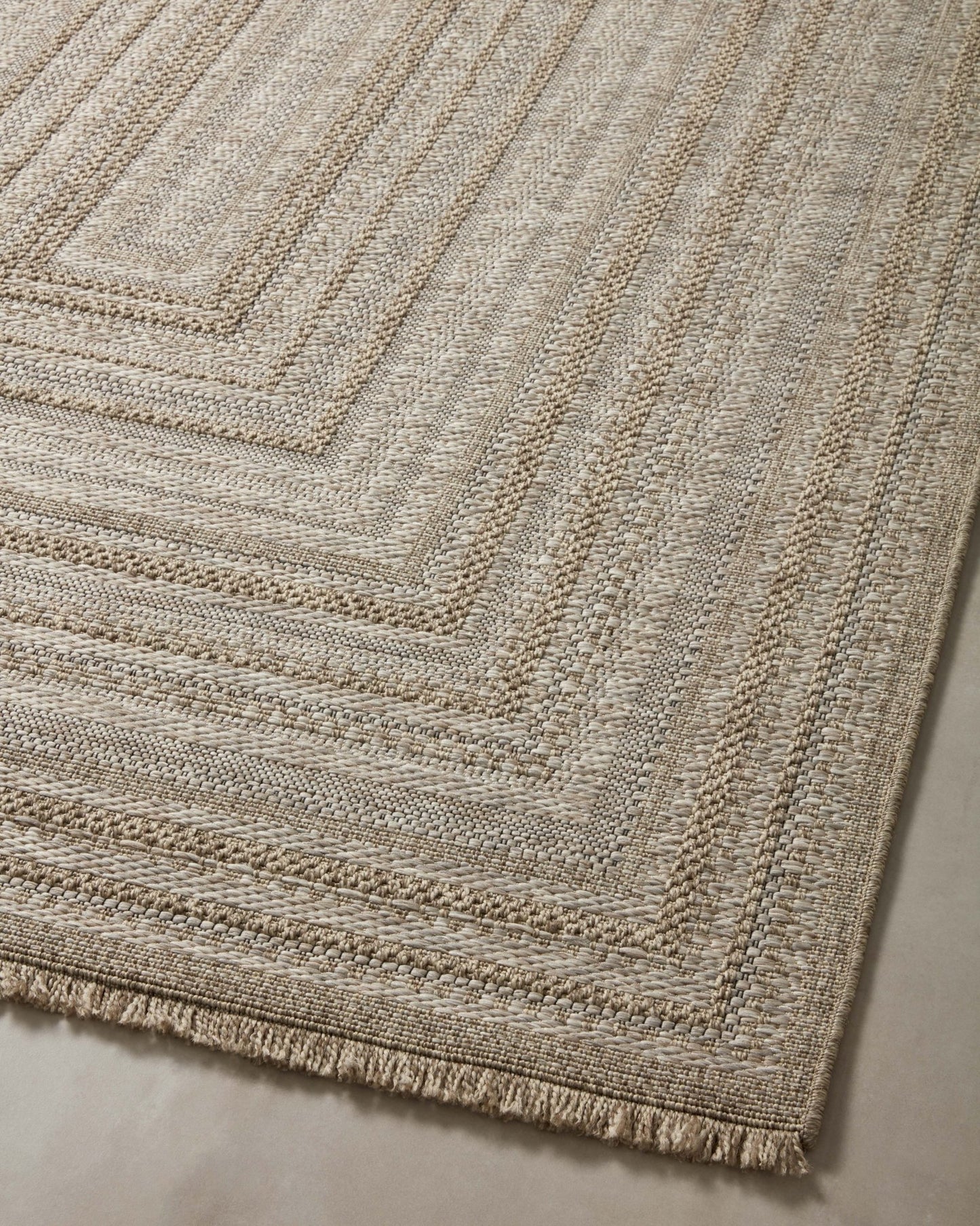 Loloi II Dawn DAW - 01 Natural Indoor/Outdoor Power Loomed Rug - Rugs - Loloi II - Atlanta Designer Rugs