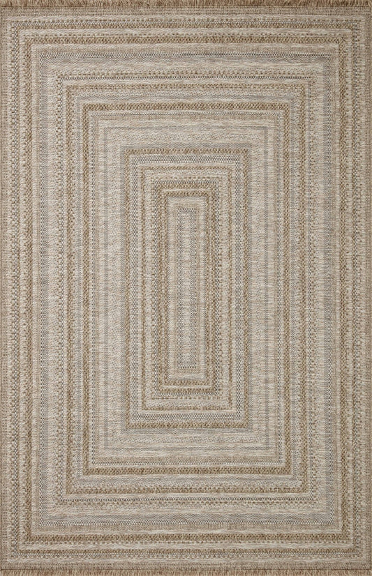 Loloi II Dawn DAW - 01 Natural Indoor/Outdoor Power Loomed Rug - Rugs - Loloi II - Atlanta Designer Rugs