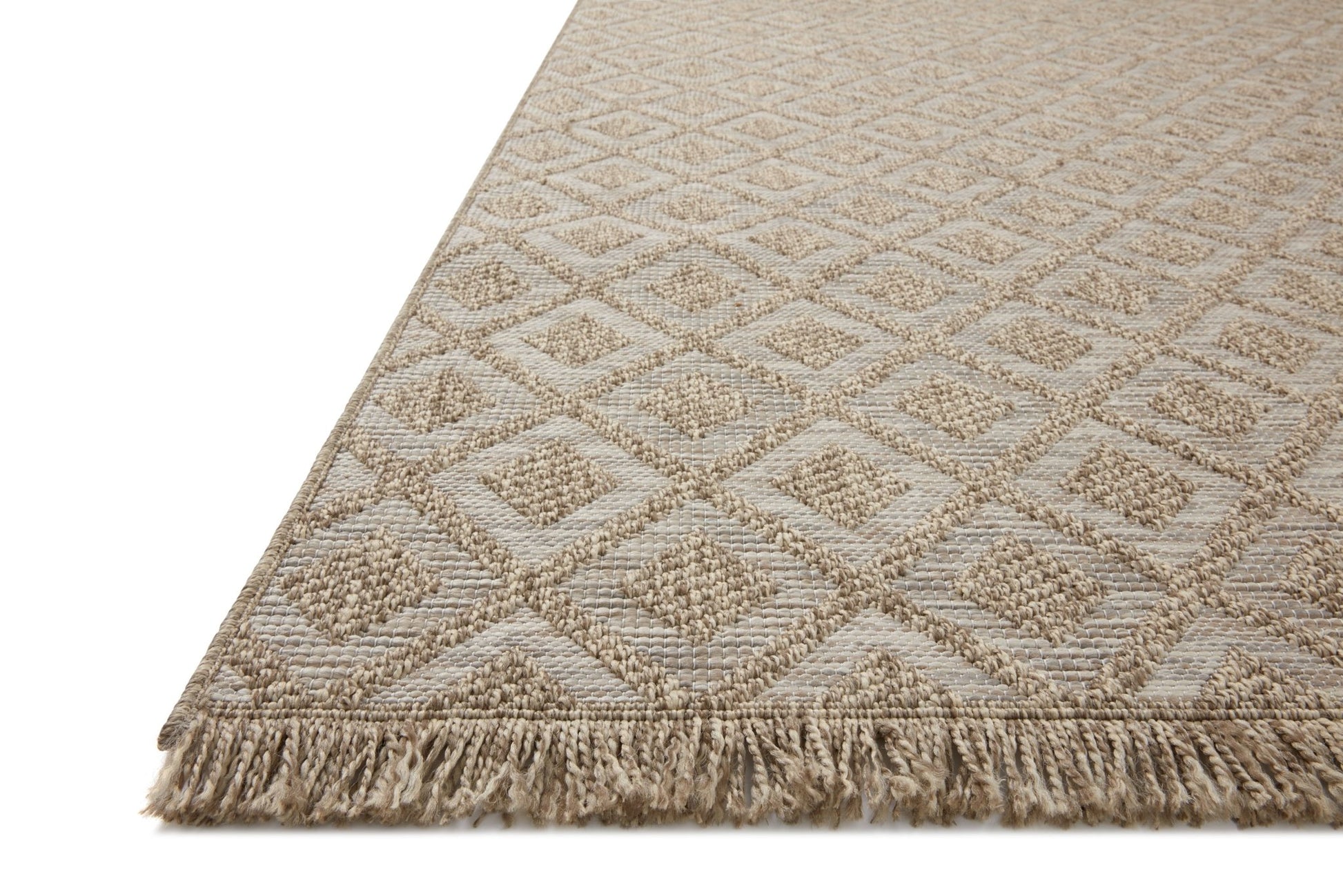 Loloi II Dawn DAW - 07 Natural Indoor/Outdoor Power Loomed Rug - Rugs - Loloi II - Atlanta Designer Rugs