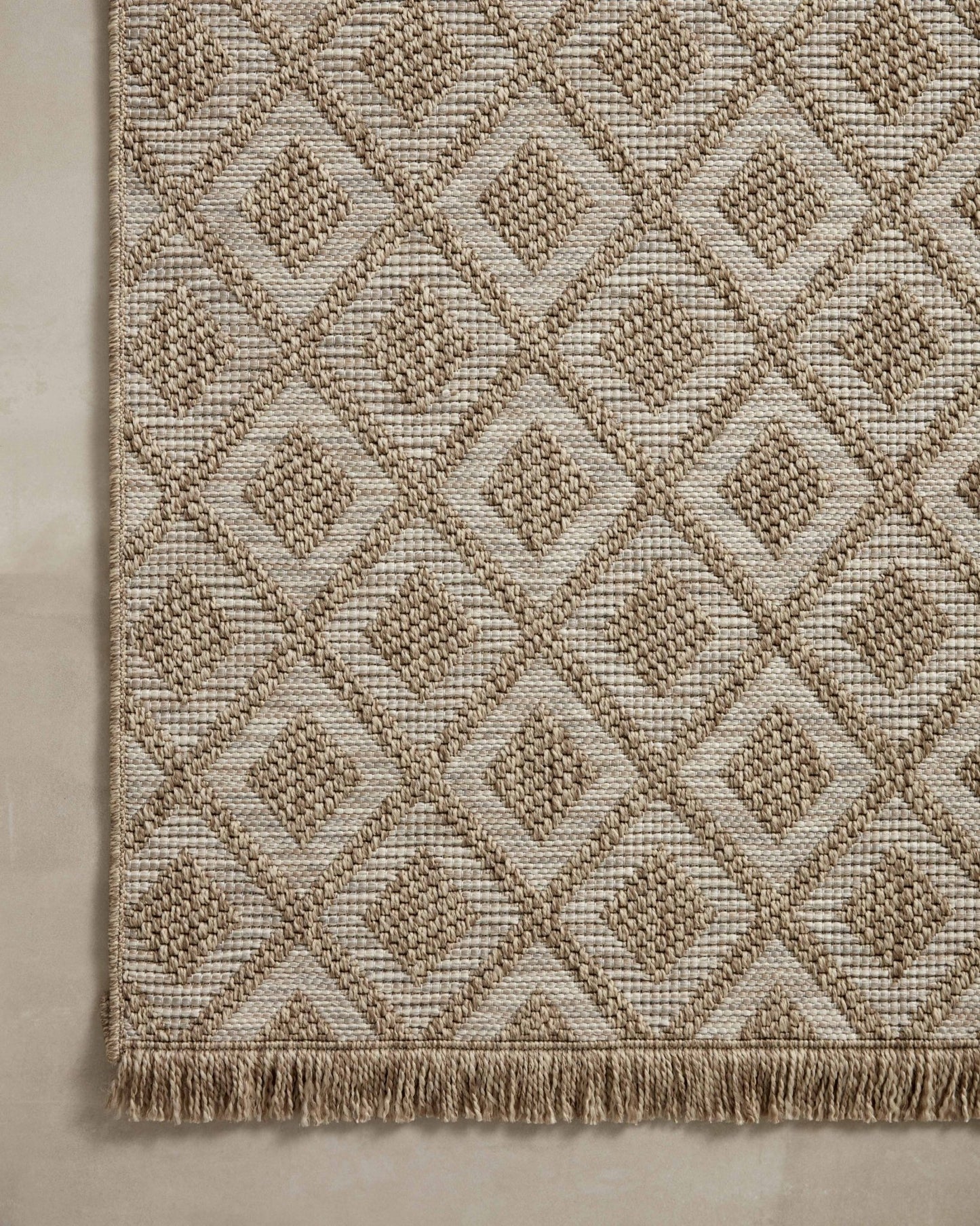 Loloi II Dawn DAW - 07 Natural Indoor/Outdoor Power Loomed Rug - Rugs - Loloi II - Atlanta Designer Rugs