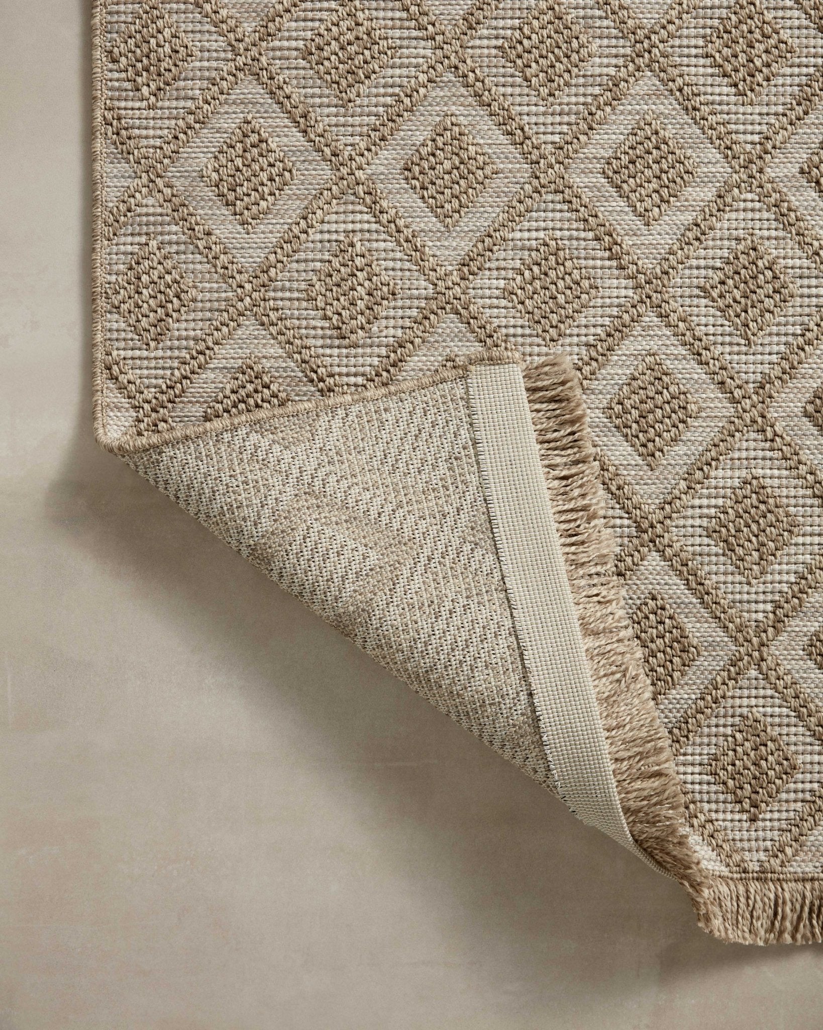 Loloi II Dawn DAW - 07 Natural Indoor/Outdoor Power Loomed Rug - Rugs - Loloi II - Atlanta Designer Rugs