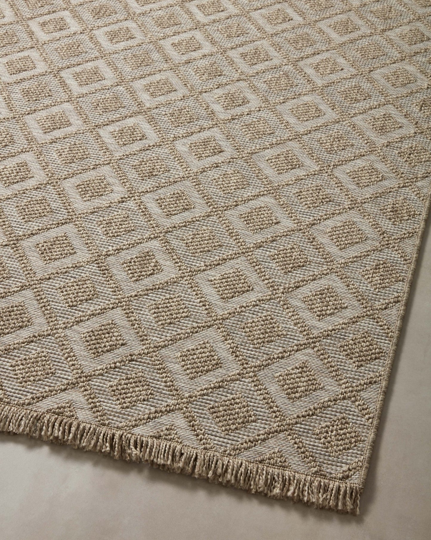 Loloi II Dawn DAW - 07 Natural Indoor/Outdoor Power Loomed Rug - Rugs - Loloi II - Atlanta Designer Rugs