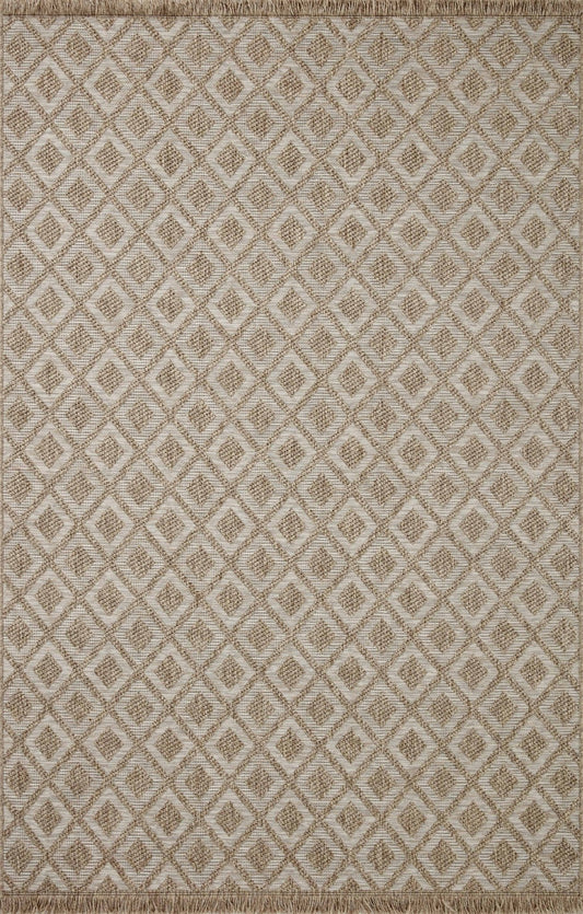 Loloi II Dawn DAW - 07 Natural Indoor/Outdoor Power Loomed Rug - Rugs - Loloi II - Atlanta Designer Rugs