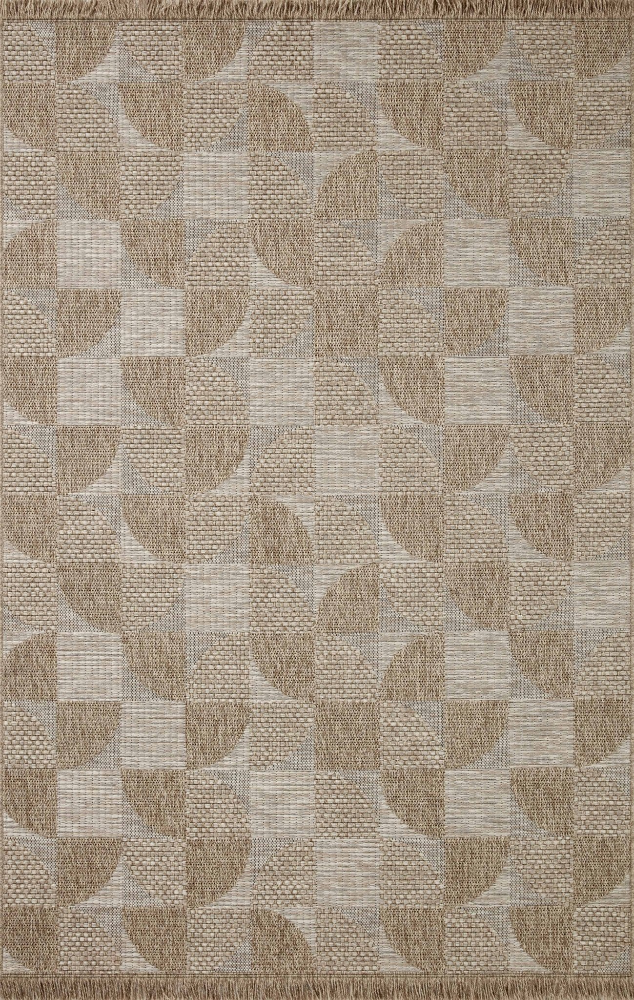 Loloi II Dawn DAW - 08 Natural Indoor/Outdoor Power Loomed Rug - Rugs - Loloi II - Atlanta Designer Rugs