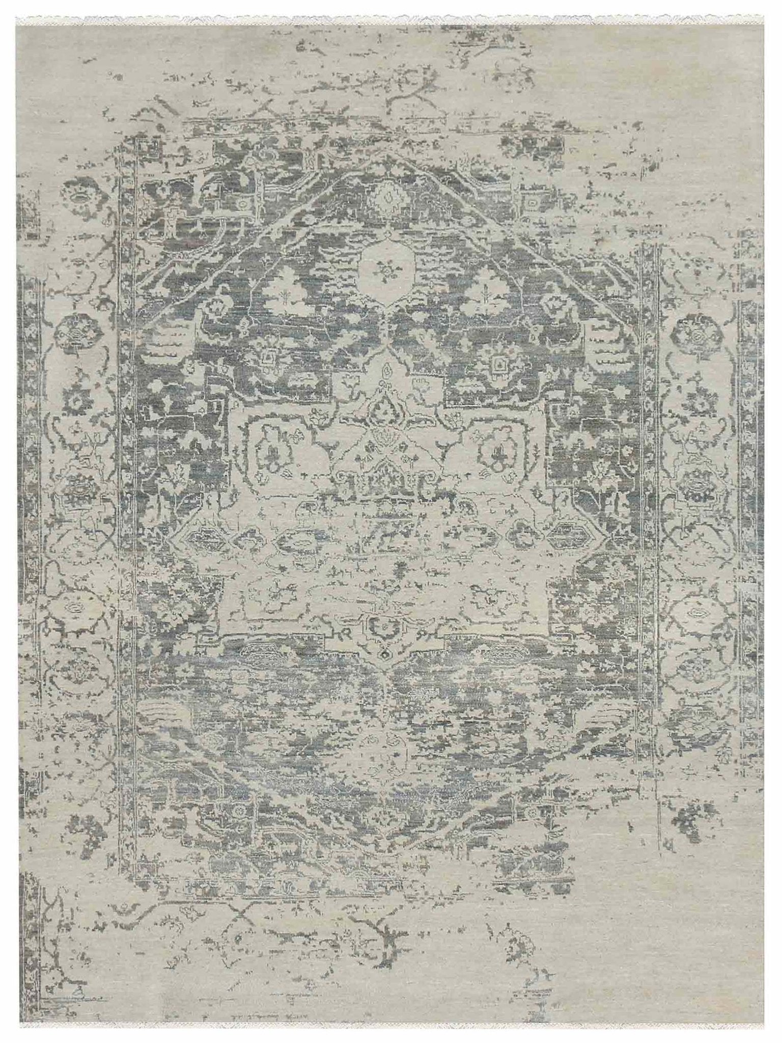 Limited DALBY DA - 713 Ivory Iron Transitional Knotted Rug - Rugs - Limited - Atlanta Designer Rugs