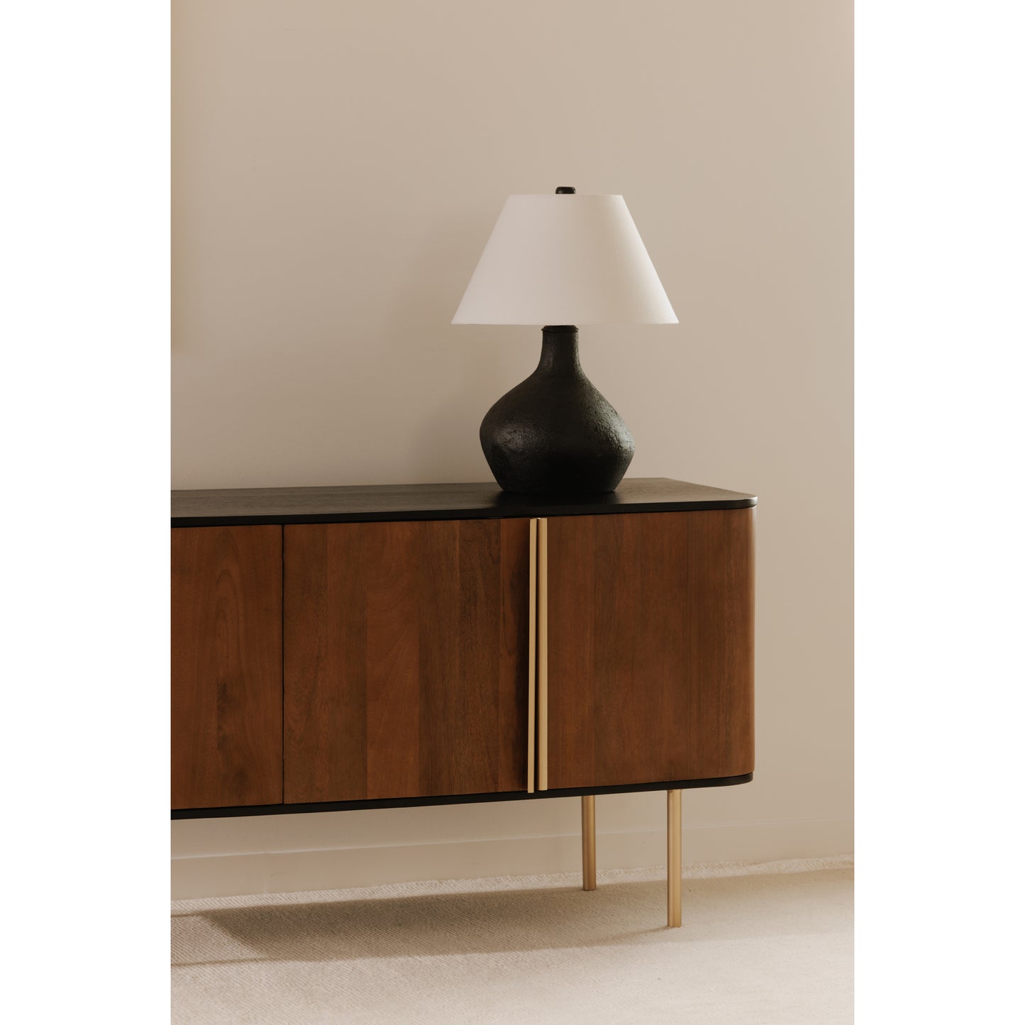 Moes Home Table Lamps Hanna Black Rustic Furniture