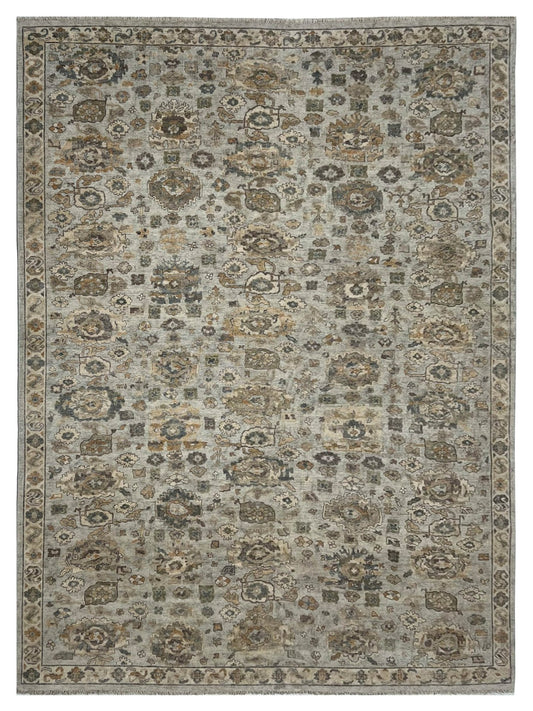 Artisan Crown Lt.Blue Transitiional Knotted Rug - Rugs - Artisan - Atlanta Designer Rugs