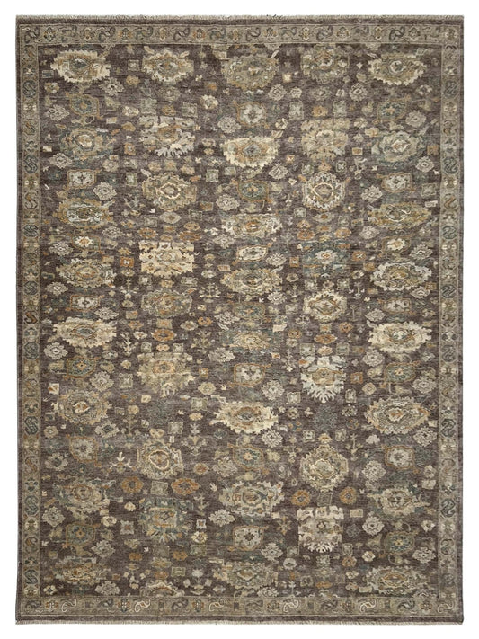 Artisan Crown M.Brown Transitiional Knotted Rug - Rugs - Artisan - Atlanta Designer Rugs