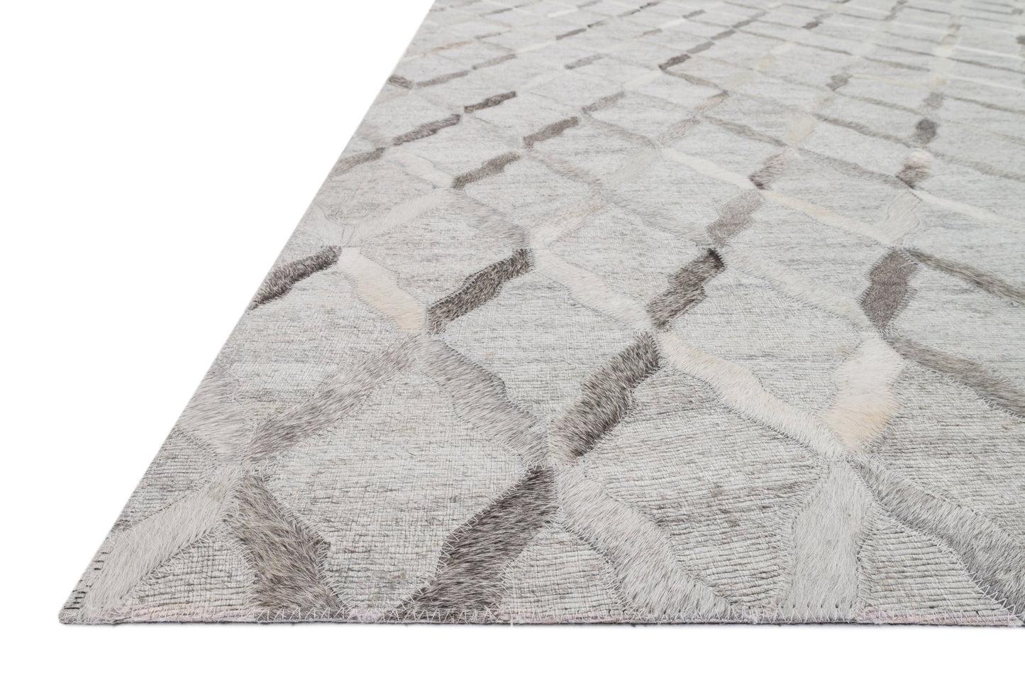 Loloi DORADO DB - 04 Grey Grey Contemporary Hand Sticched Rug - Rugs - Loloi - Atlanta Designer Rugs