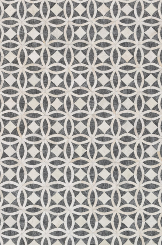 Loloi DORADO DB - 06 Graphite Ivory Contemporary Hand Sticched Rug - Rugs - Loloi - Atlanta Designer Rugs