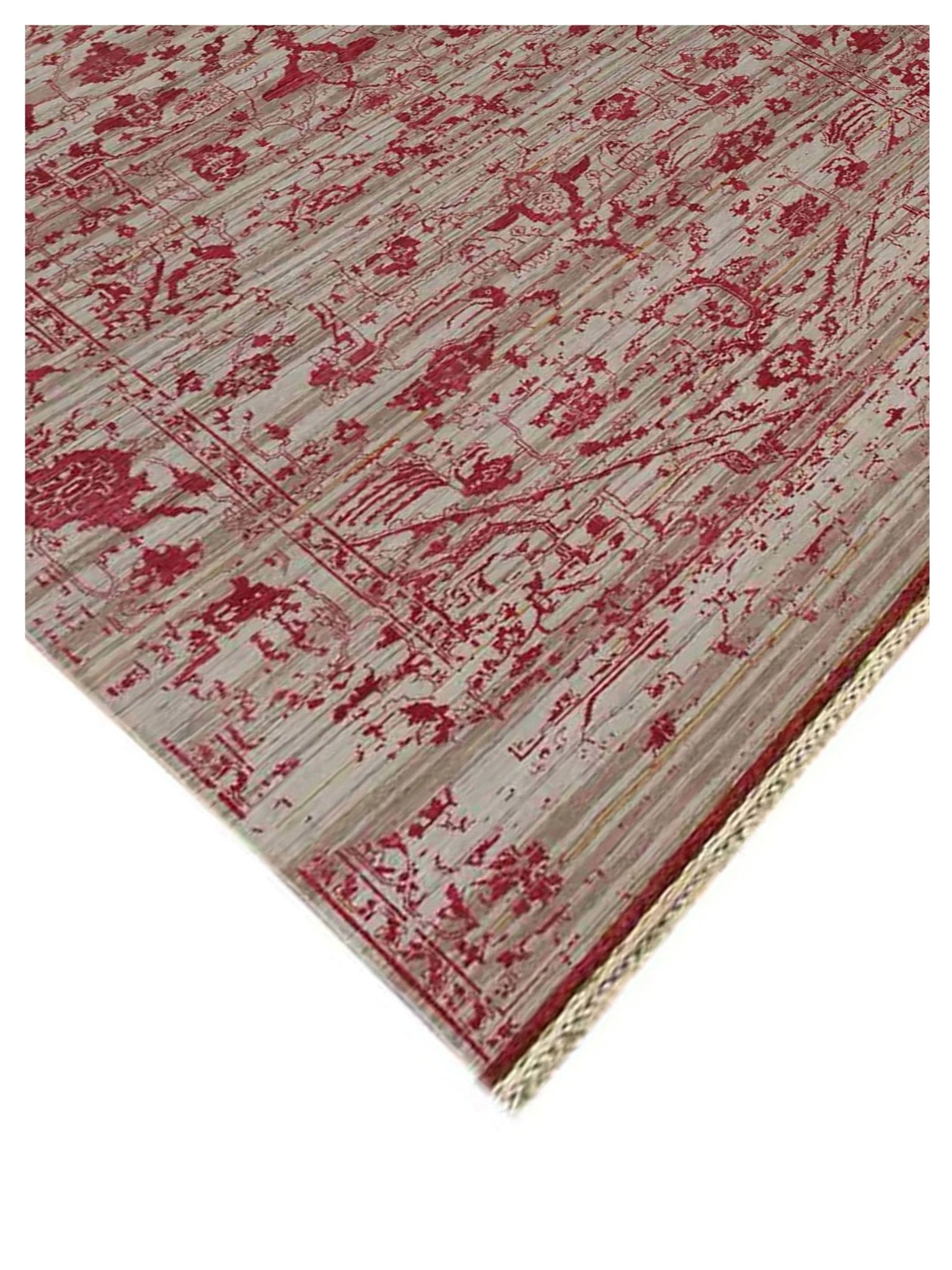 Limited DALBY DA - 721 Ivory Strawberry Transitional Knotted Rug - Rugs - Limited - Atlanta Designer Rugs