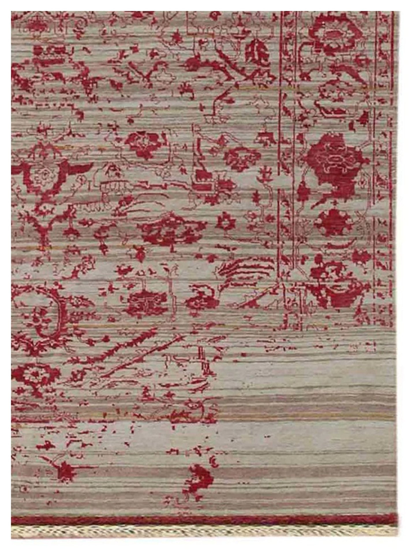 Limited DALBY DA - 721 Ivory Strawberry Transitional Knotted Rug - Rugs - Limited - Atlanta Designer Rugs