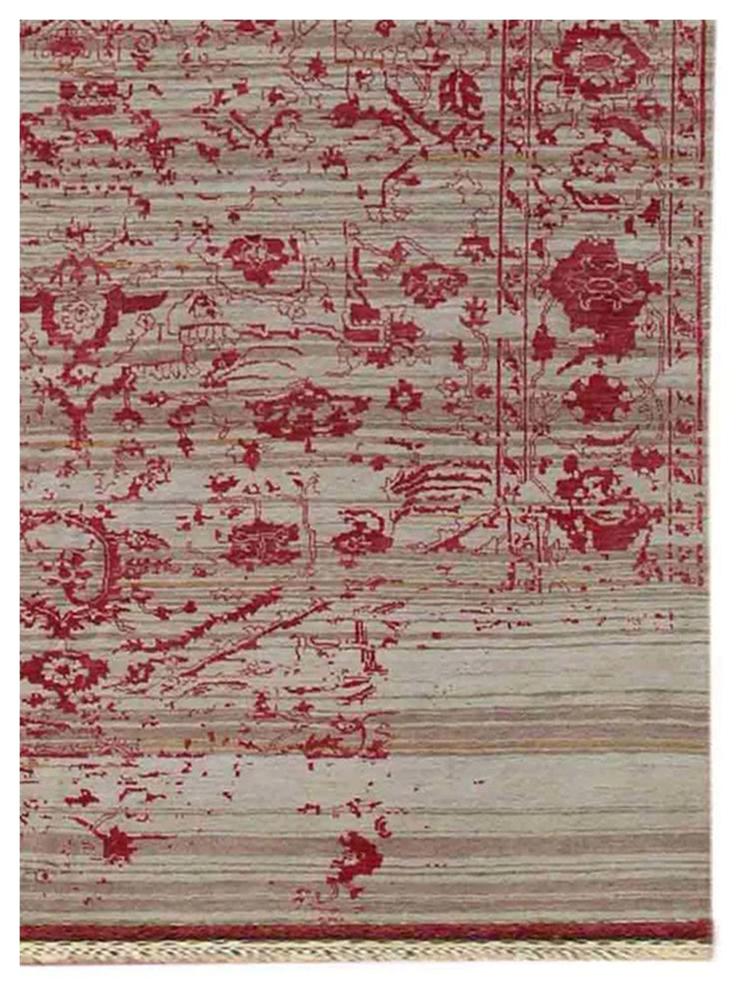 Limited DALBY DA - 721 Ivory Strawberry Transitional Knotted Rug - Rugs - Limited - Atlanta Designer Rugs