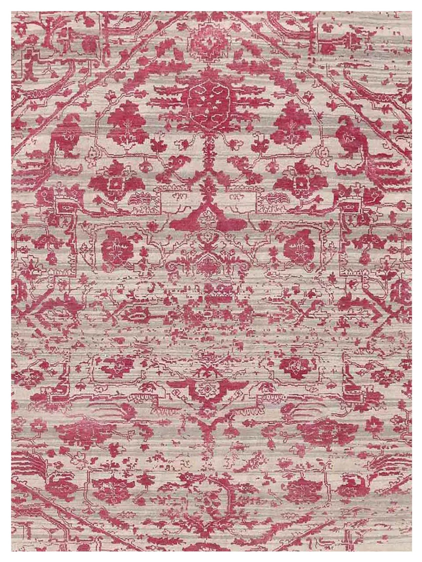 Limited DALBY DA - 722 White Ivory Strawberry Transitional Knotted Rug - Rugs - Limited - Atlanta Designer Rugs