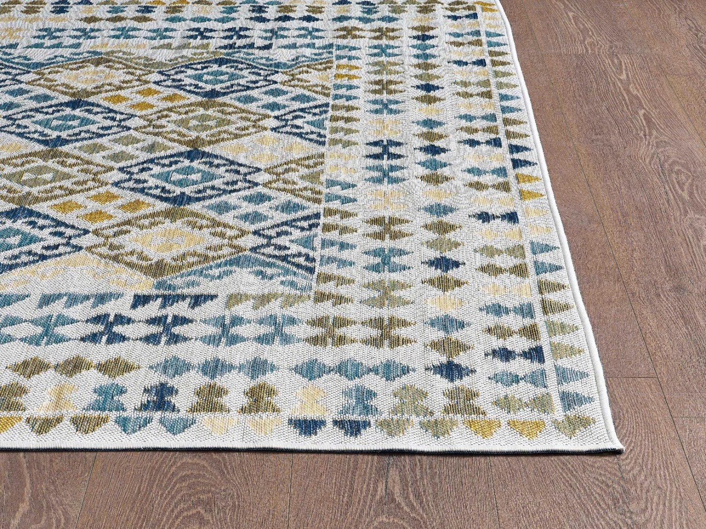 KAS Dahlia 1402 Blue Indoor/Outdoor Rug - Rugs - KAS - Atlanta Designer Rugs