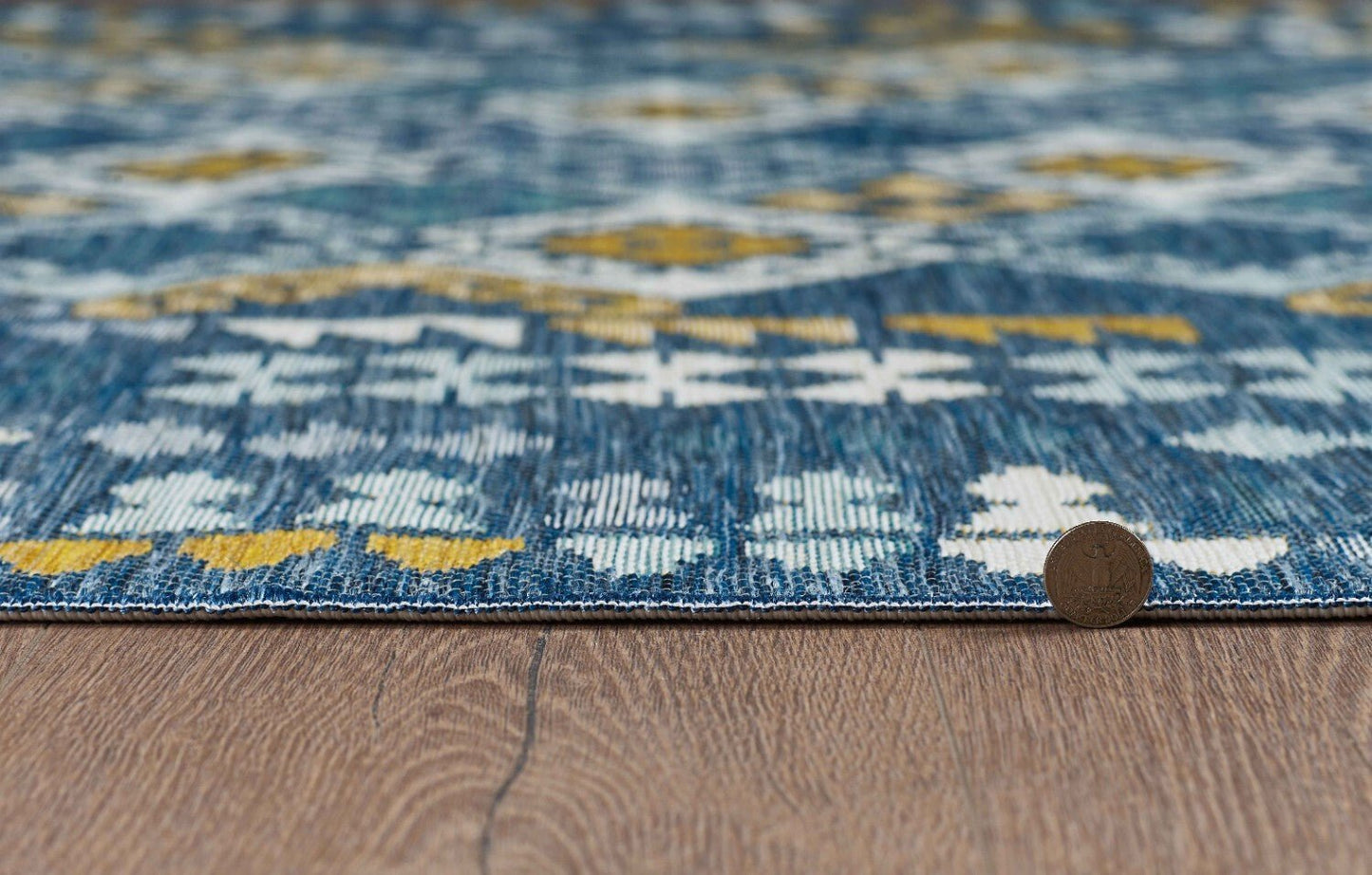 KAS Dahlia 1402 Blue Indoor/Outdoor Rug - Rugs - KAS - Atlanta Designer Rugs