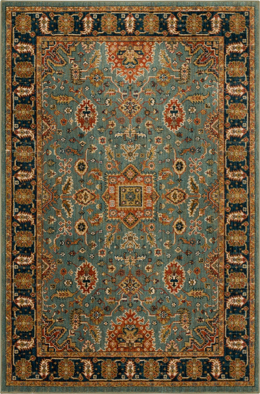 Karastan Spice Market 90665 Aquamarine Traditional Machinemade Rug - Rugs - Karastan - Atlanta Designer Rugs