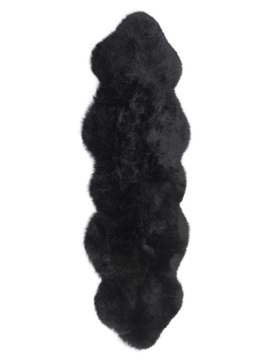 Auskin Shawnee Premim Double Pelts Black Sheepskin Crafted Rug - Rugs - Auskin - Atlanta Designer Rugs