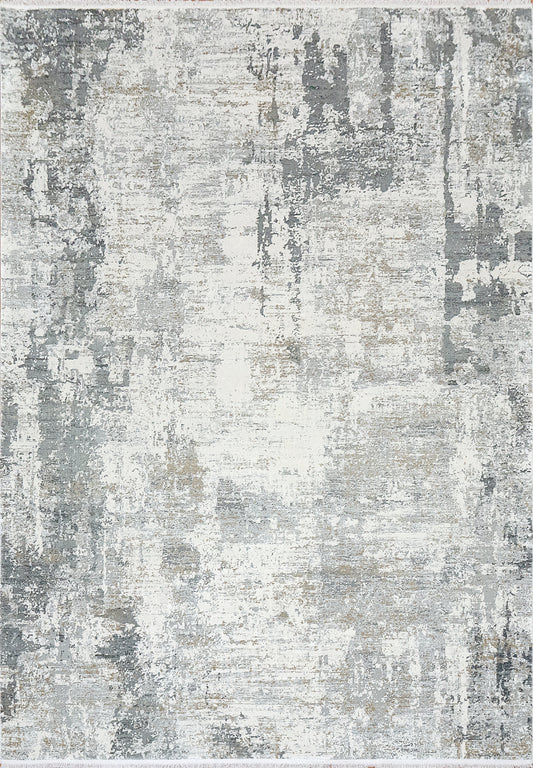 Dynamic Rugs Ruby 2160 Ivory Grey  Modern Machine-Made Rug