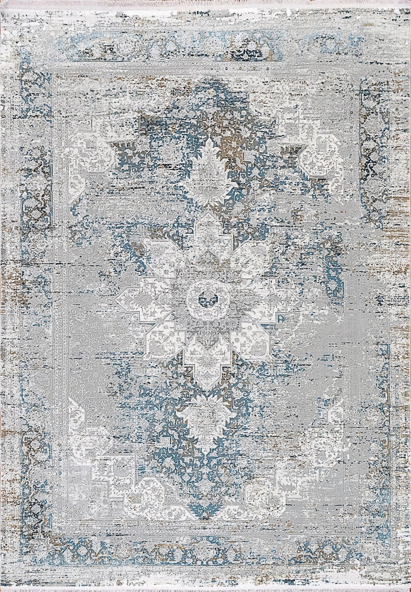 Dynamic Rugs Ruby 2161 Grey Blue Transitional Machine - Made Rug - Rugs - Dynamic Rugs - Atlanta Designer Rugs