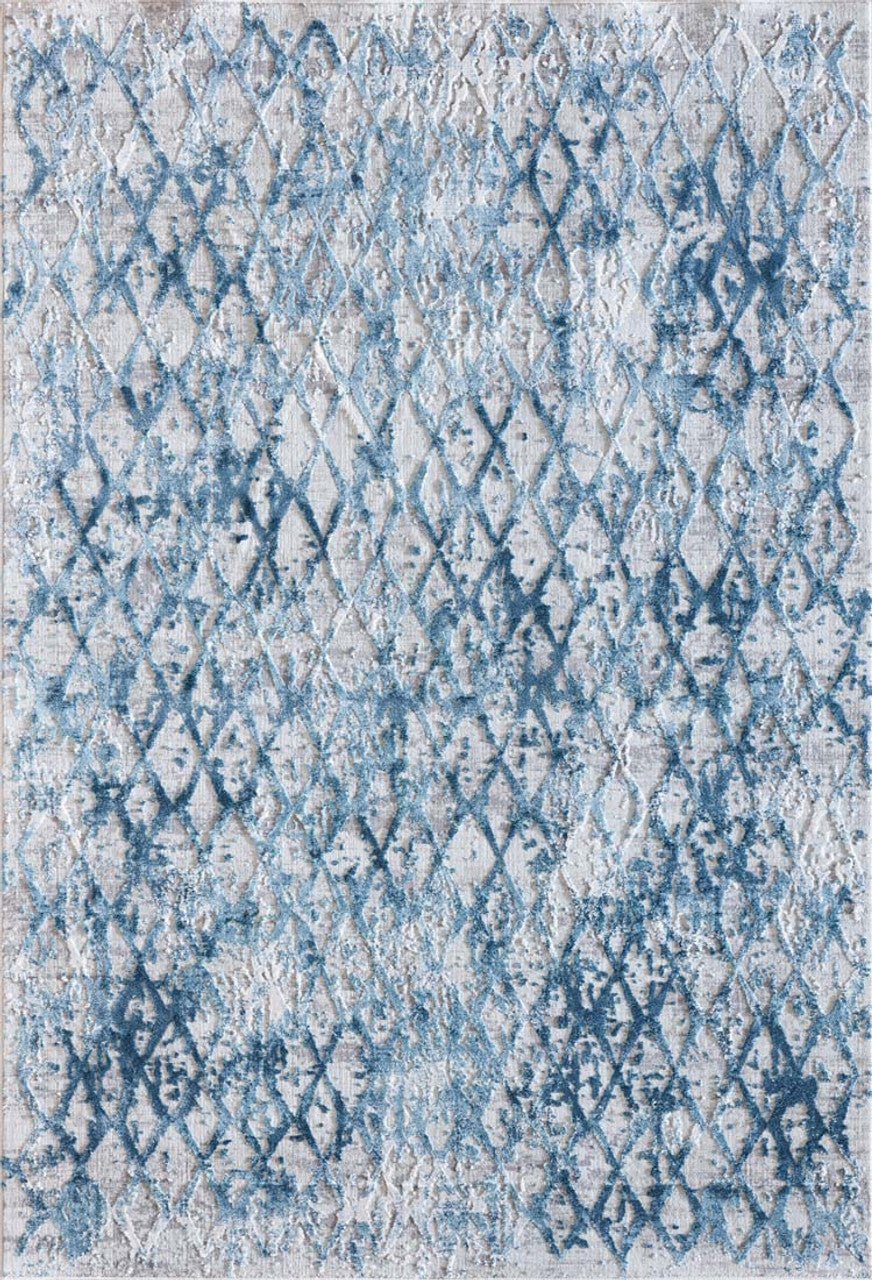 Dynamic Rugs Quartz 27039 Ivory Blue Traditional Machine - Made Rug - Rugs - Dynamic Rugs - Atlanta Designer Rugs