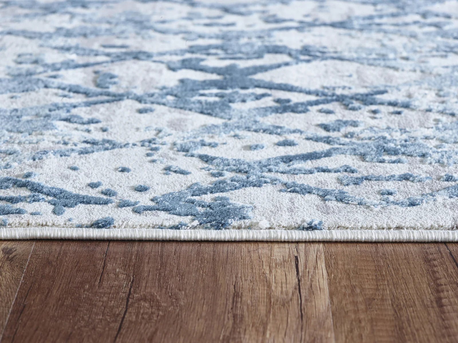 Dynamic Rugs Quartz 27039 Ivory Blue Traditional Machine - Made Rug - Rugs - Dynamic Rugs - Atlanta Designer Rugs