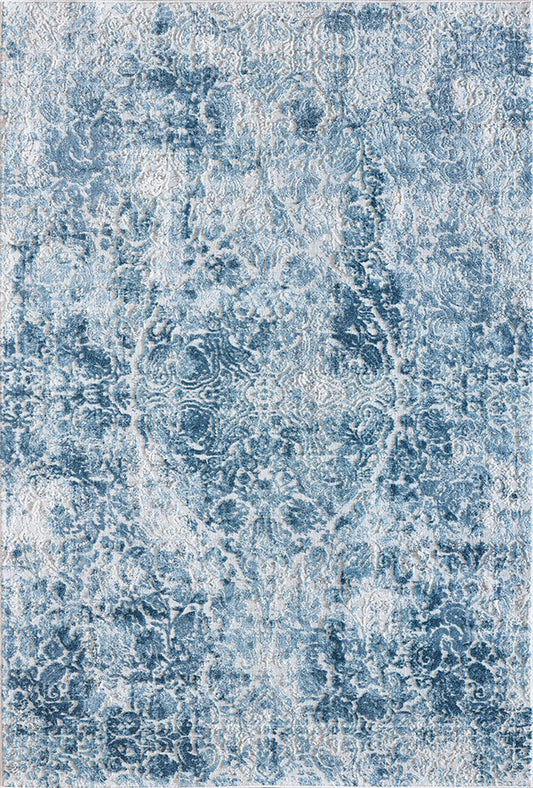 Dynamic Rugs Quartz 27040 Ivory Blue Traditional Machine - Made Rug - Rugs - Dynamic Rugs - Atlanta Designer Rugs